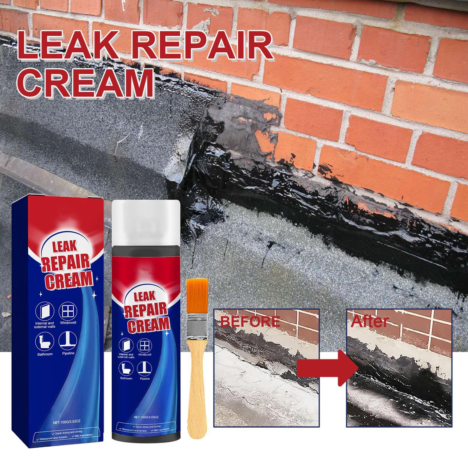 Roof Sealant Patch - 長期持続性シーラント防水漏れ修理液壁屋根パッチシーラー液体壁隙間充填剤コーティングアクセサリー（雨樋用）