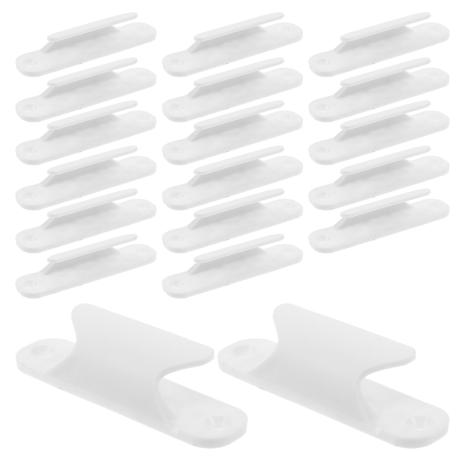 Cabinet Handle Pull - 20個入り 窓用ハンドル プラスチック製 スライドドア用プル ホワイト 家具