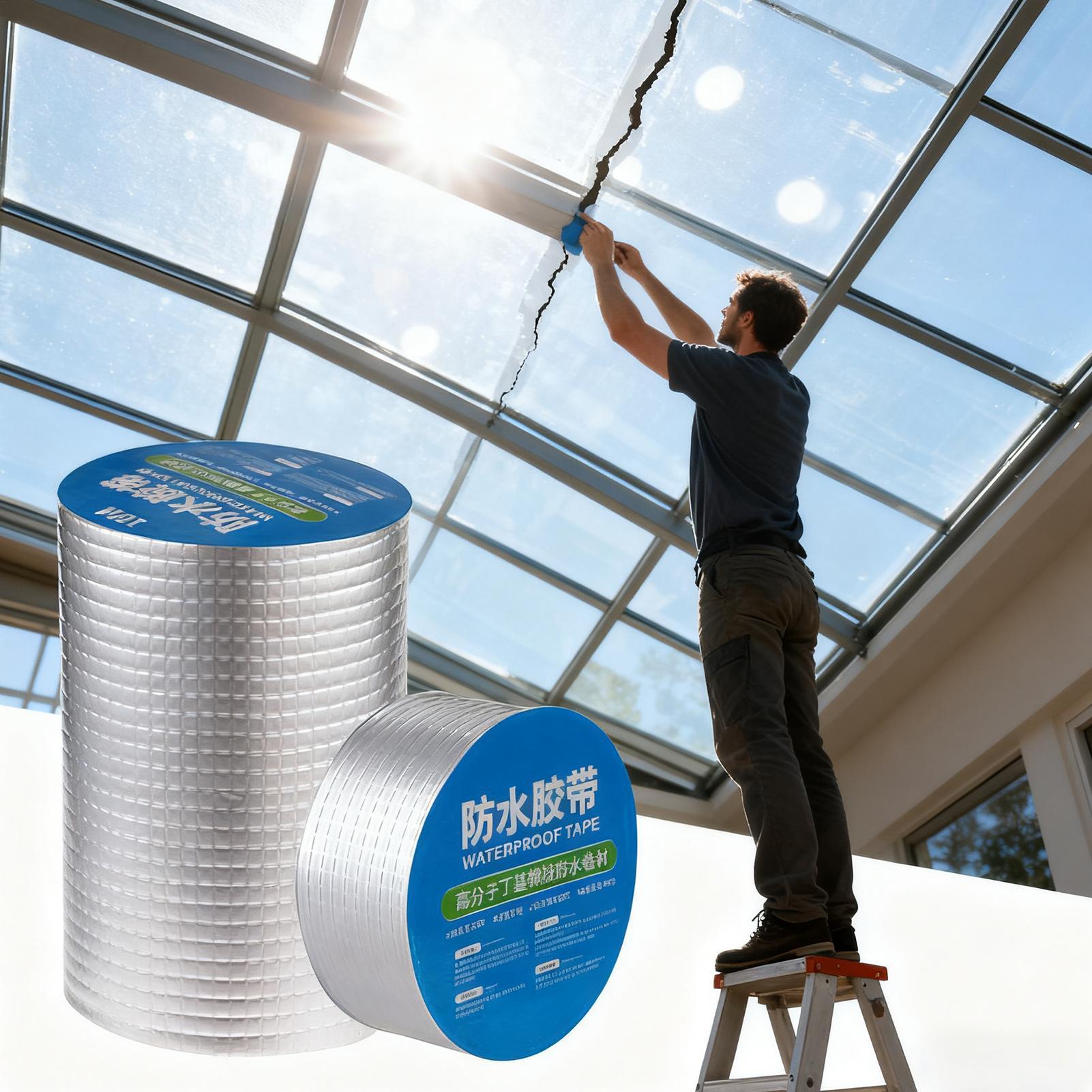 防水テープ 1.5 ミリメートル厚自己粘着パッチ UV 耐性 - Roof Sealant Patch のレビューと価格